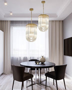 Havrina Glass Chandelier-Moonnatur