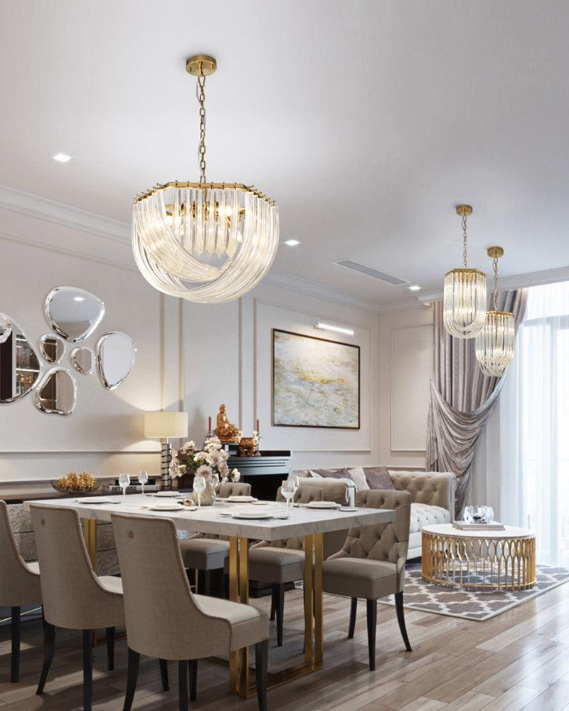 Havrina Glass Chandelier-Moonnatur
