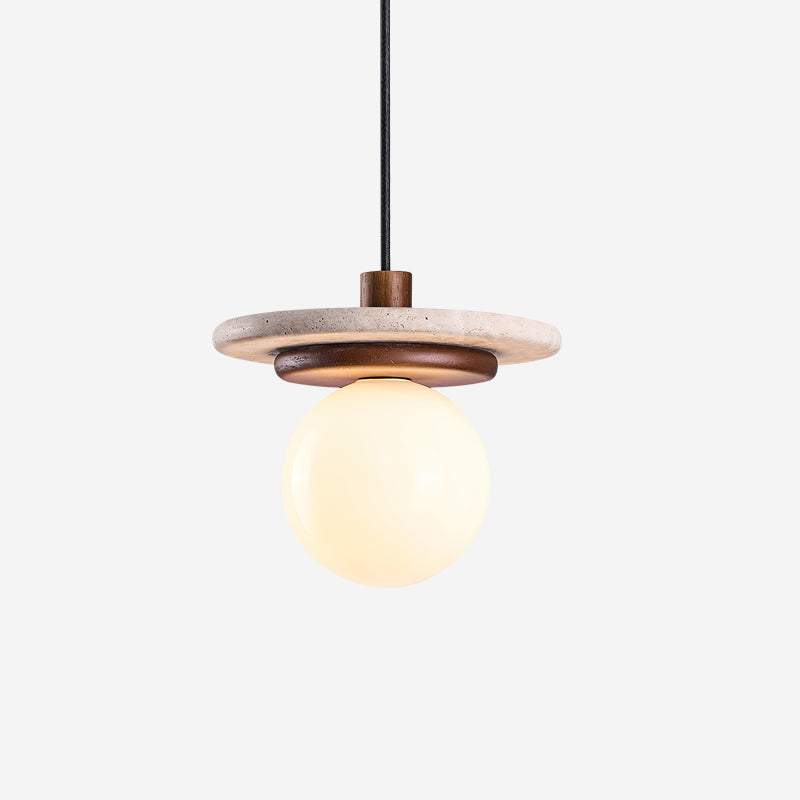 Fenrenvale Travertine Pendant Light-Moonnatur