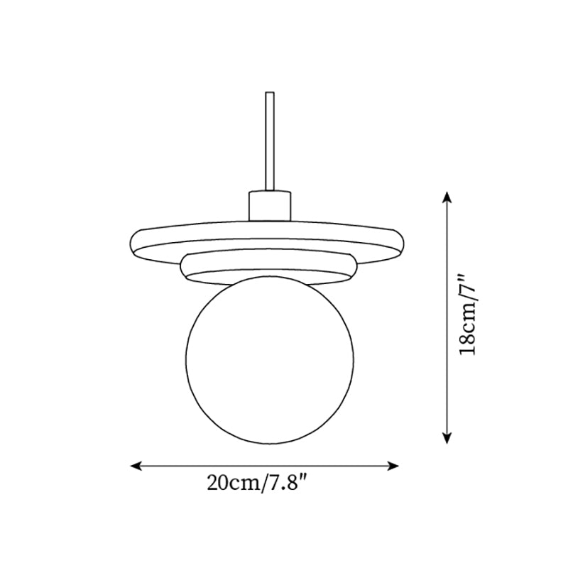 Fenrenvale Travertine Pendant Light-Moonnatur