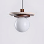 Fenrenvale Travertine Pendant Light-Moonnatur