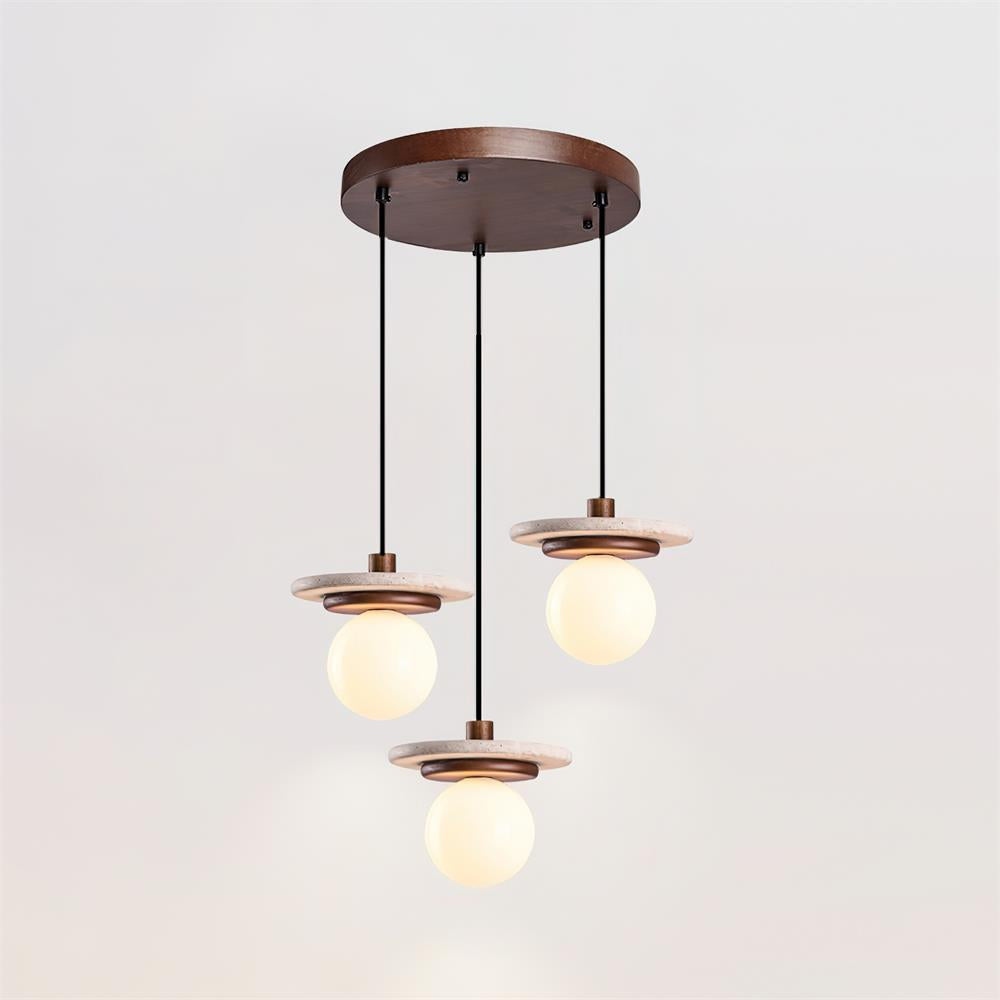 Fenrenvale Travertine Pendant Light-Moonnatur