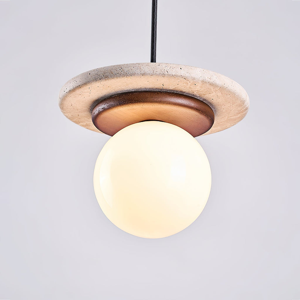 Fenrenvale Travertine Pendant Light-Moonnatur