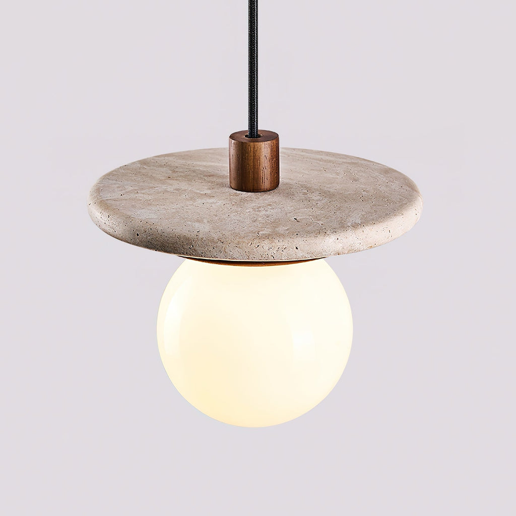 Fenrenvale Travertine Pendant Light-Moonnatur