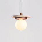 Fenrenvale Travertine Pendant Light-Moonnatur