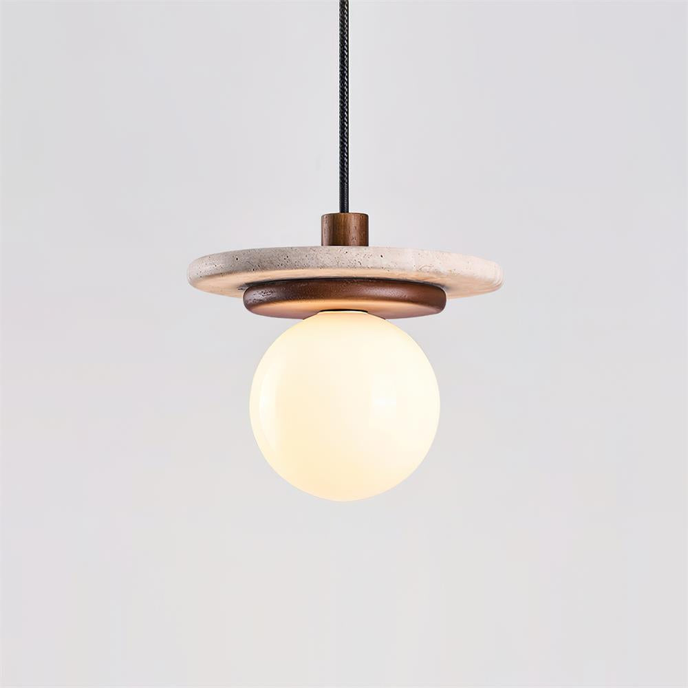 Fenrenvale Travertine Pendant Light-Moonnatur