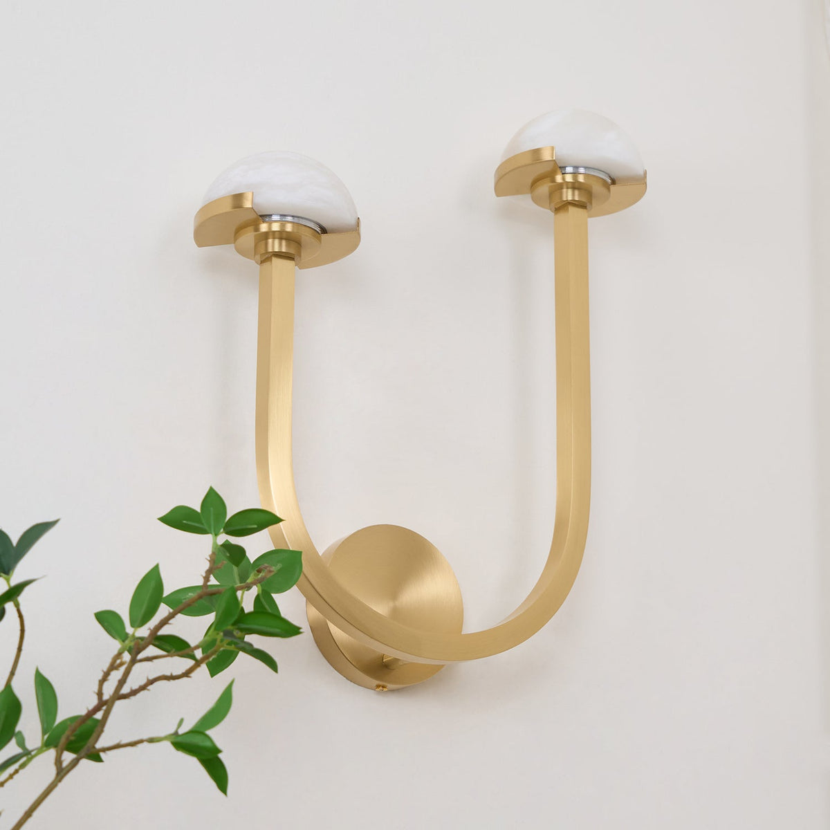 Yuvella Alabaster Wall Light-Moonnatur