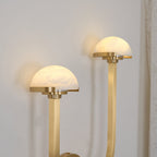 Yuvella Alabaster Wall Light-Moonnatur