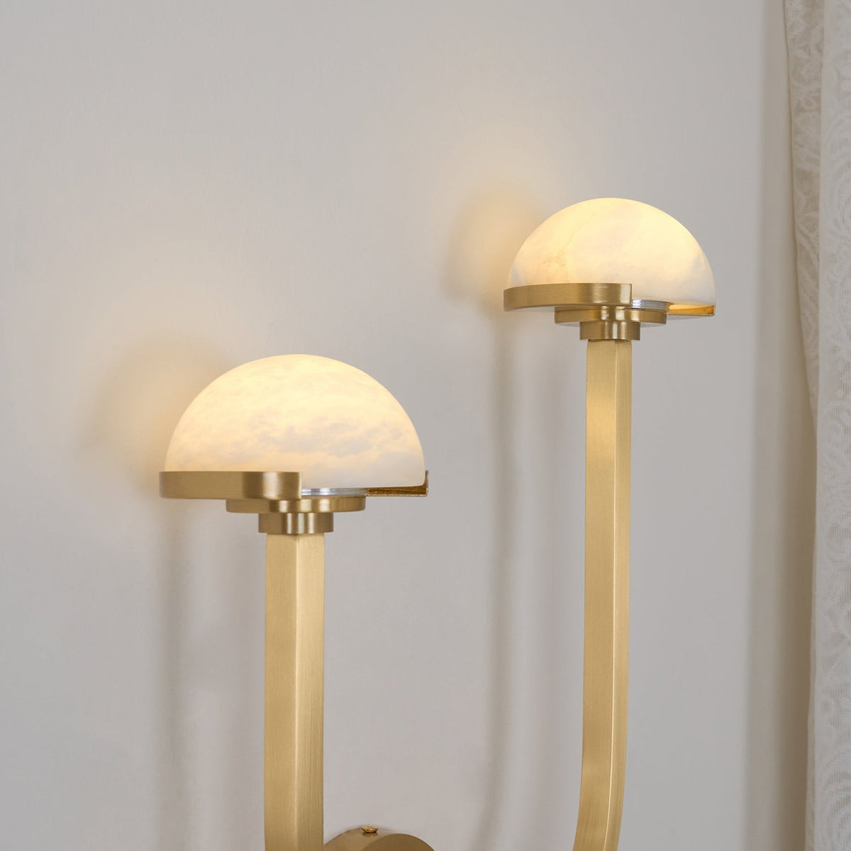 Yuvella Alabaster Wall Light-Moonnatur