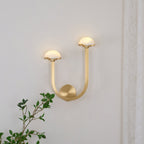 Yuvella Alabaster Wall Light-Moonnatur