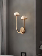Yuvella Alabaster Wall Light-Moonnatur