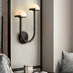 Yuvella Alabaster Wall Light-Moonnatur