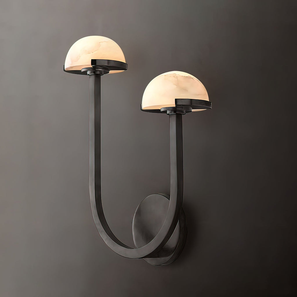 Yuvella Alabaster Wall Light-Moonnatur