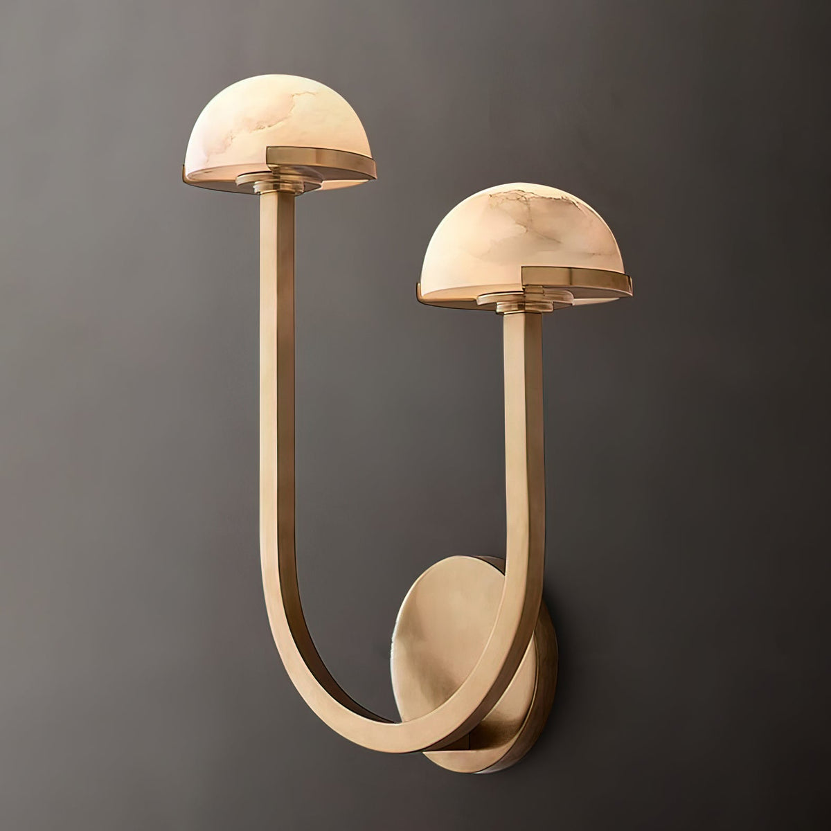 Yuvella Alabaster Wall Light-Moonnatur