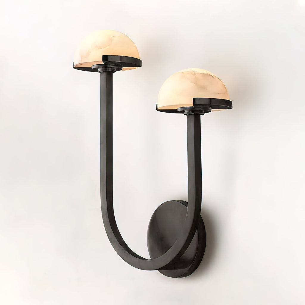 Yuvella Alabaster Wall Light-Moonnatur