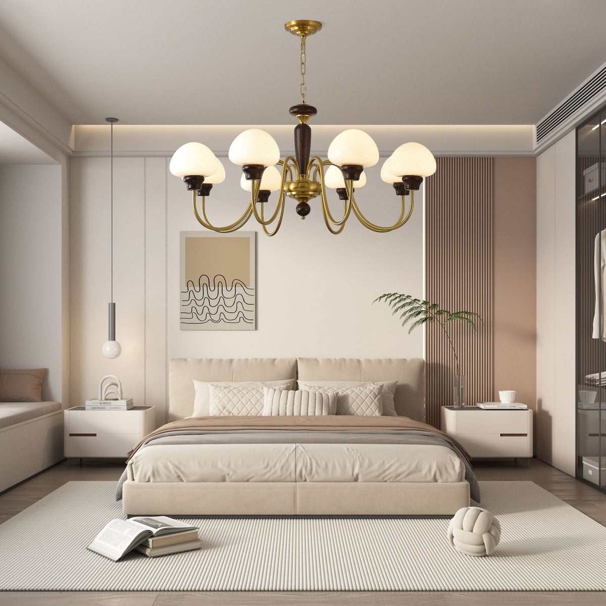 Larenelle Glass Chandelier-Moonnatur