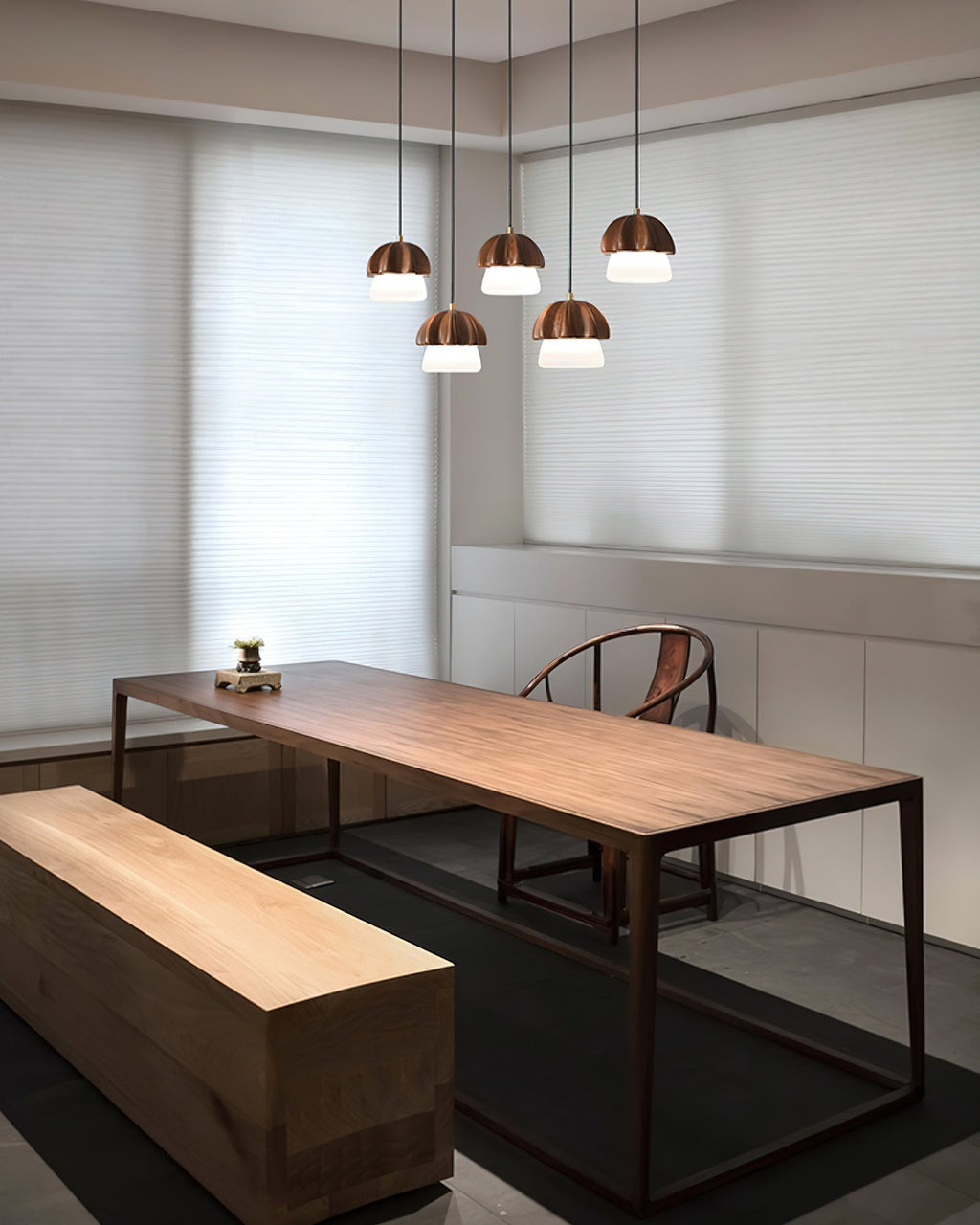 Merleneth Wood Pendant Light-Moonnatur