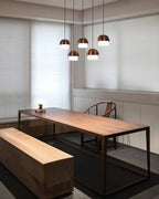 Merleneth Wood Pendant Light-Moonnatur