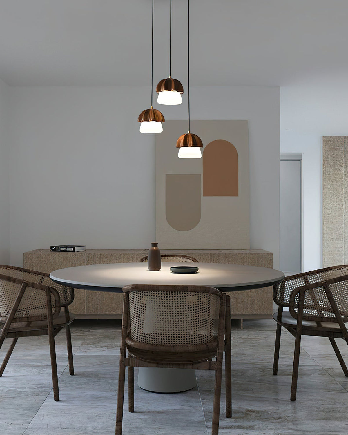 Merleneth Wood Pendant Light-Moonnatur