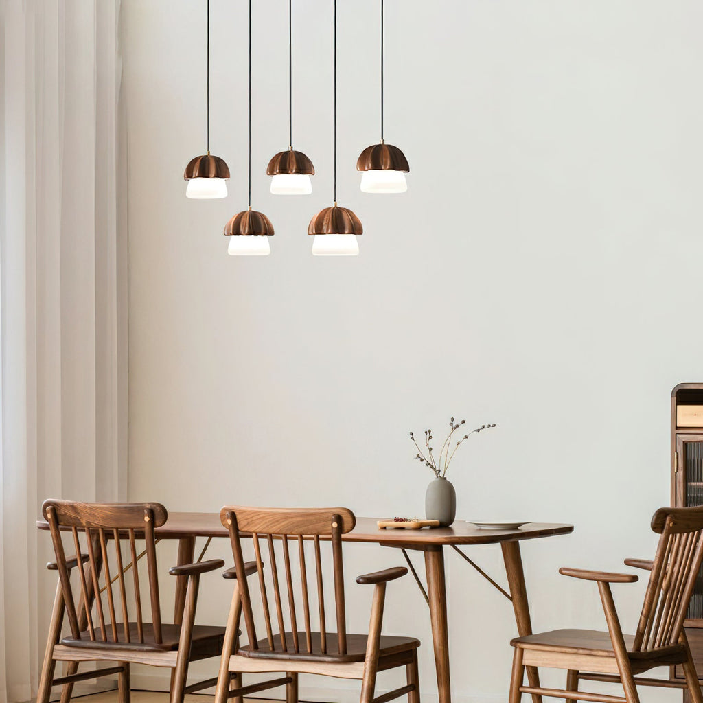 Merleneth Wood Pendant Light-Moonnatur
