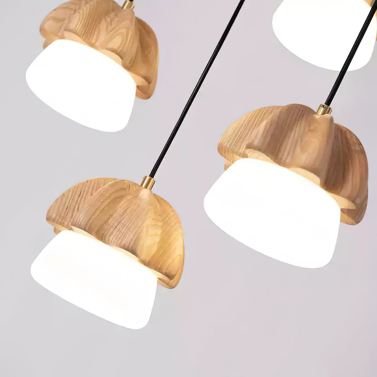 Merleneth Wood Pendant Light-Moonnatur