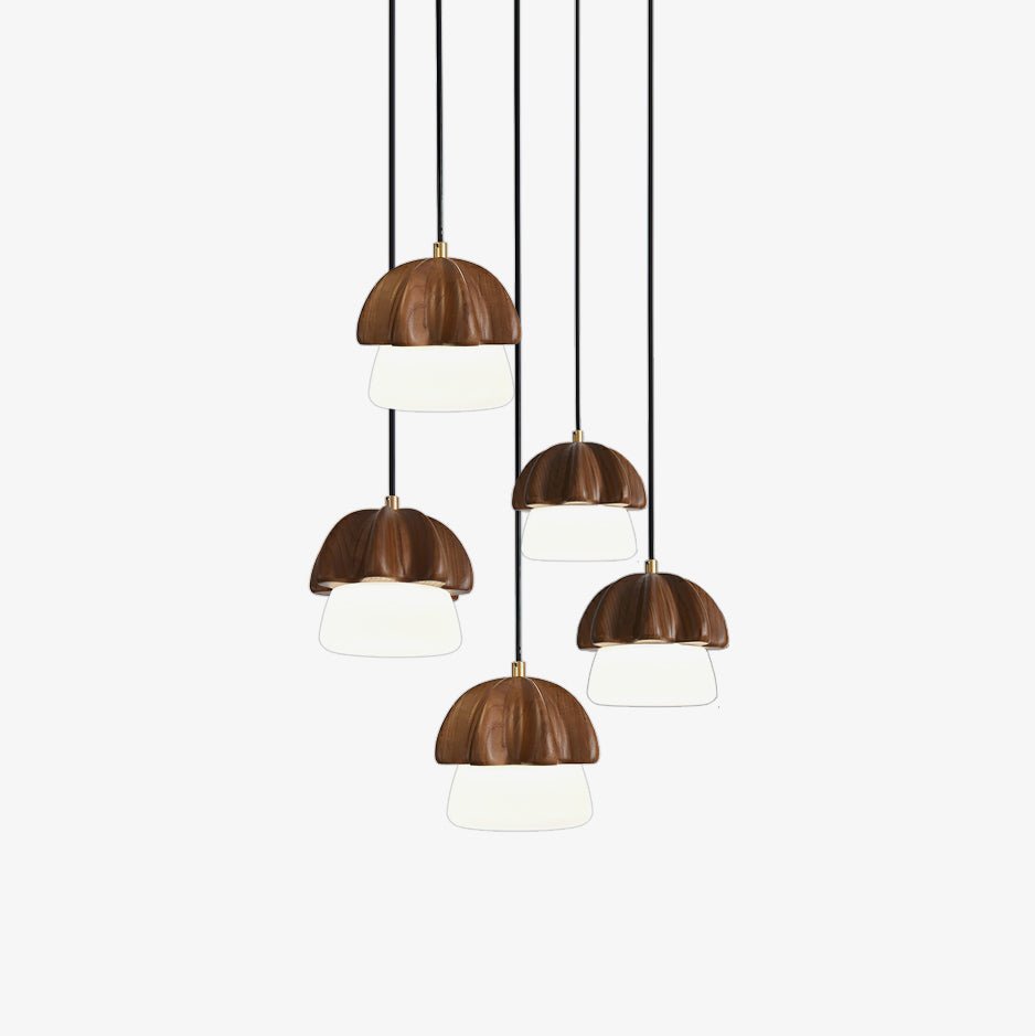 Merleneth Wood Pendant Light-Moonnatur