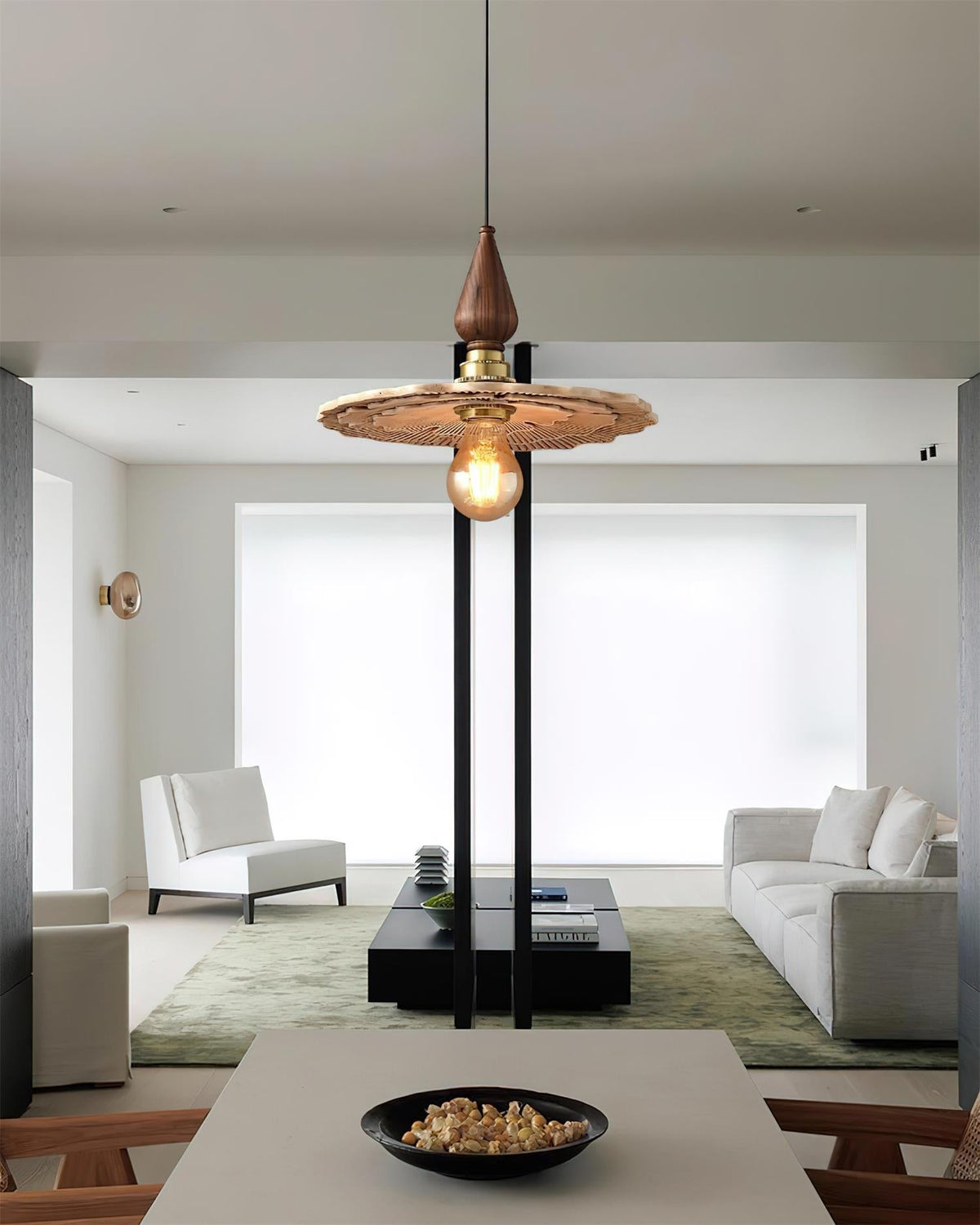 Yarrelrose Resin Pendant Light-Moonnatur