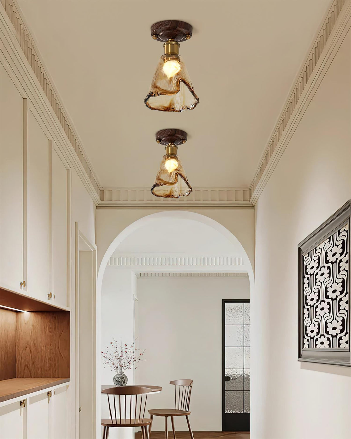 Galdenwell Glass Ceiling Light-Moonnatur