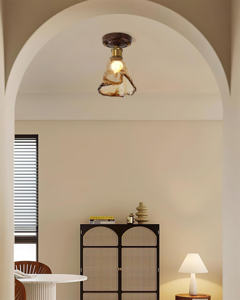 Galdenwell Glass Ceiling Light-Moonnatur