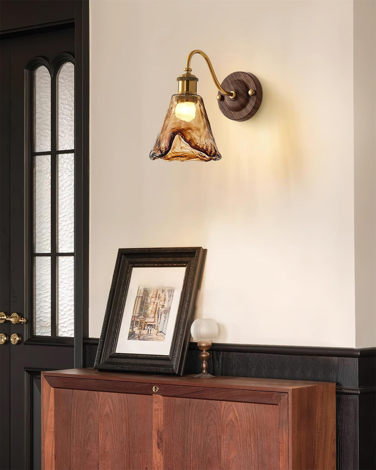 Altonley Glass Wall Light-Moonnatur