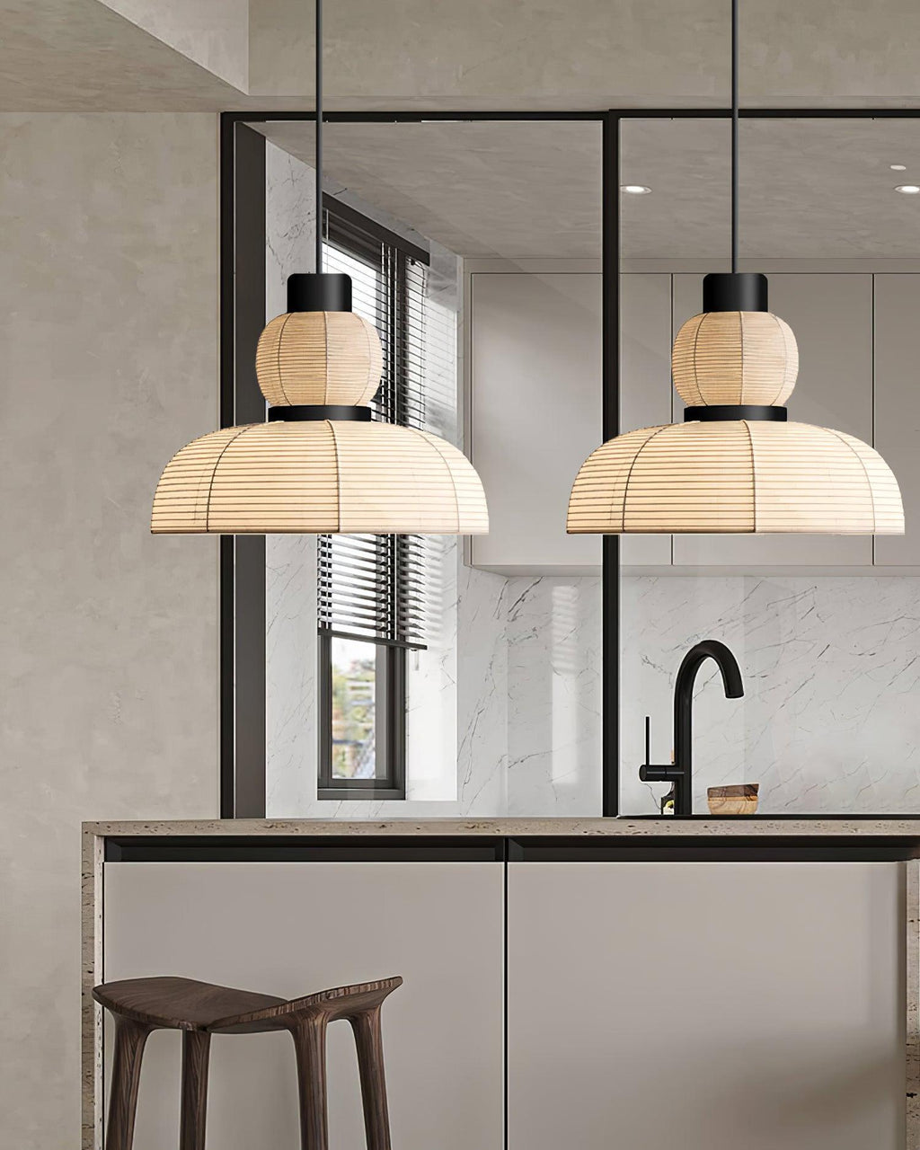 Grenelmoss Fabric Pendant Light-Moonnatur