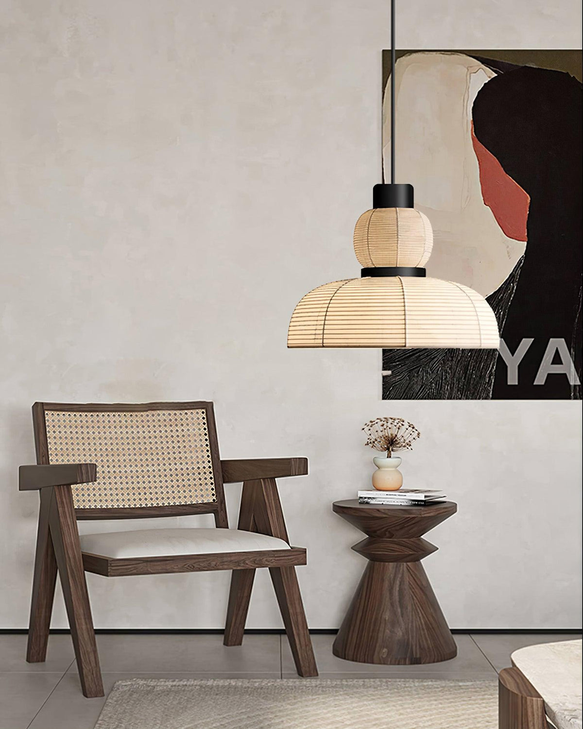 Grenelmoss Fabric Pendant Light-Moonnatur