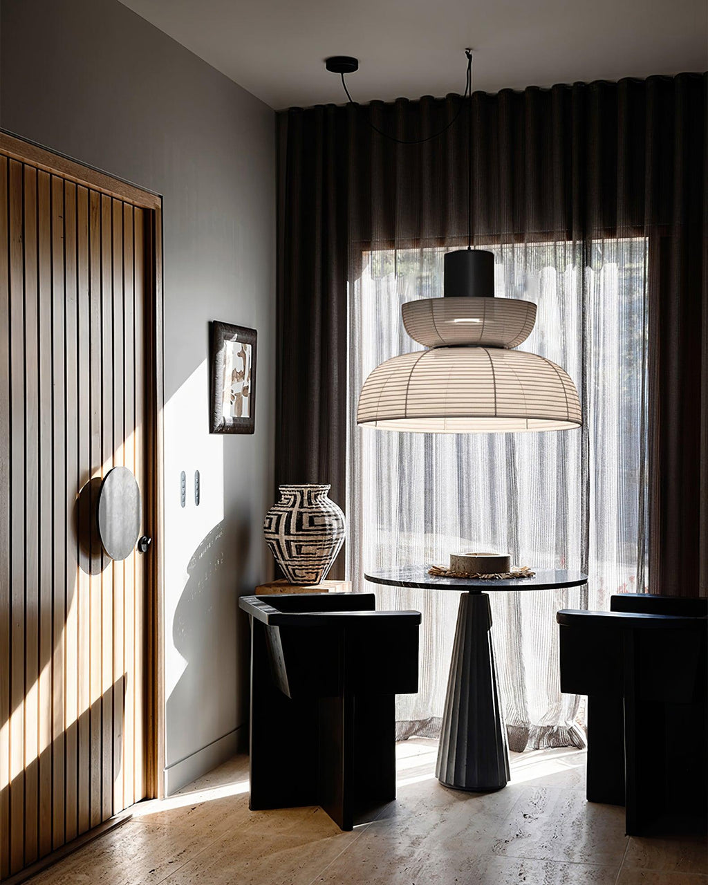Grenelmoss Fabric Pendant Light-Moonnatur