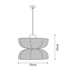 Grenelmoss Fabric Pendant Light-Moonnatur