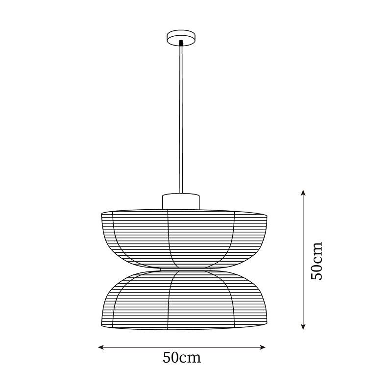 Grenelmoss Fabric Pendant Light-Moonnatur