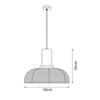 Grenelmoss Fabric Pendant Light-Moonnatur