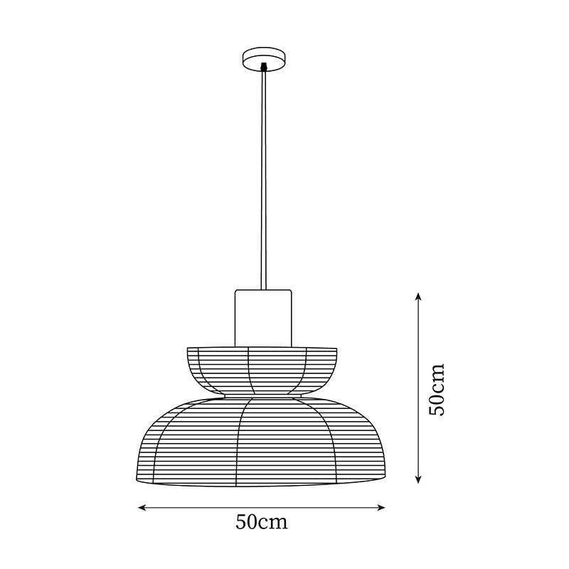 Grenelmoss Fabric Pendant Light-Moonnatur