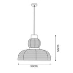 Grenelmoss Fabric Pendant Light-Moonnatur