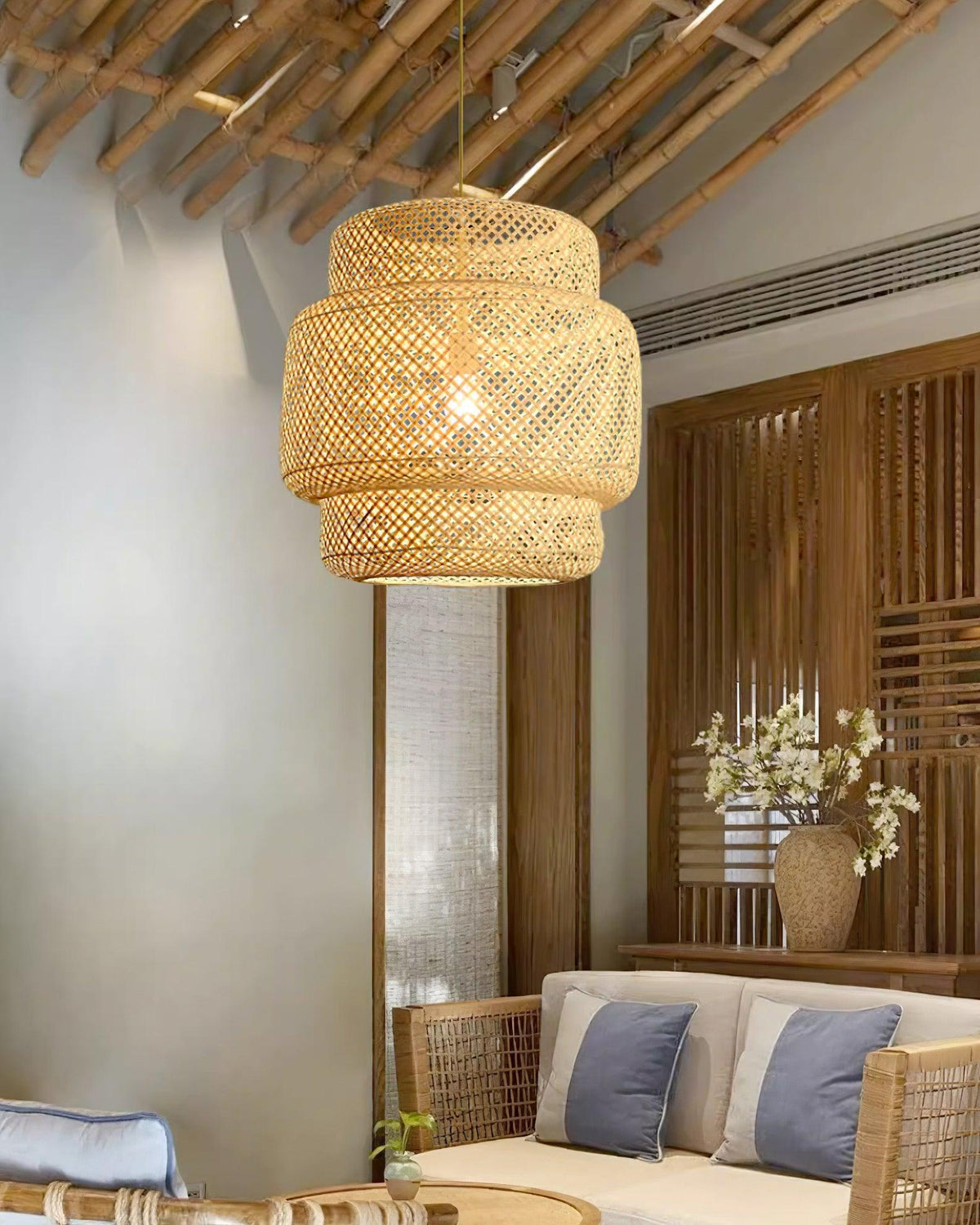 Cardeliel Bamboo Pendant Light-Moonnatur