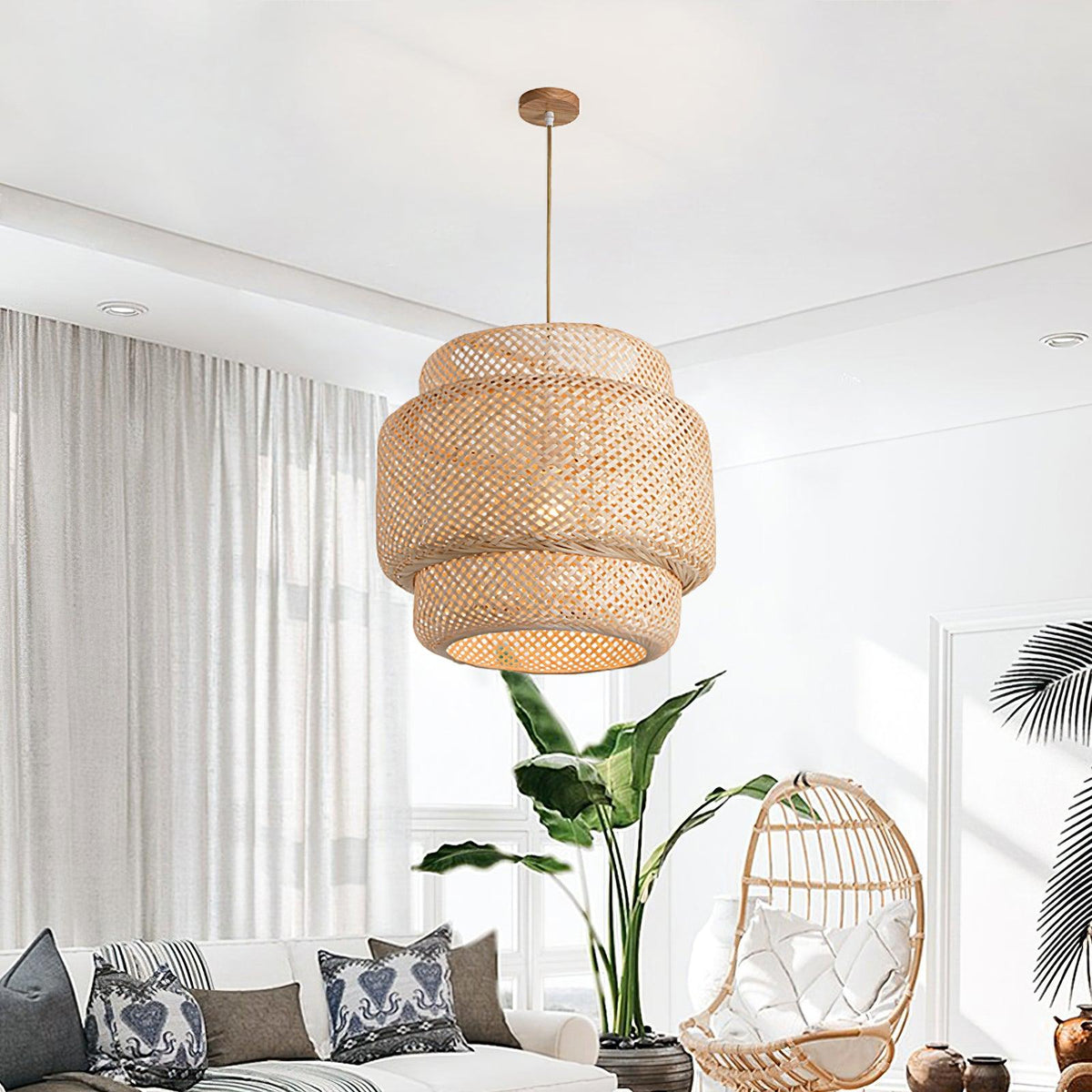 Cardeliel Bamboo Pendant Light-Moonnatur