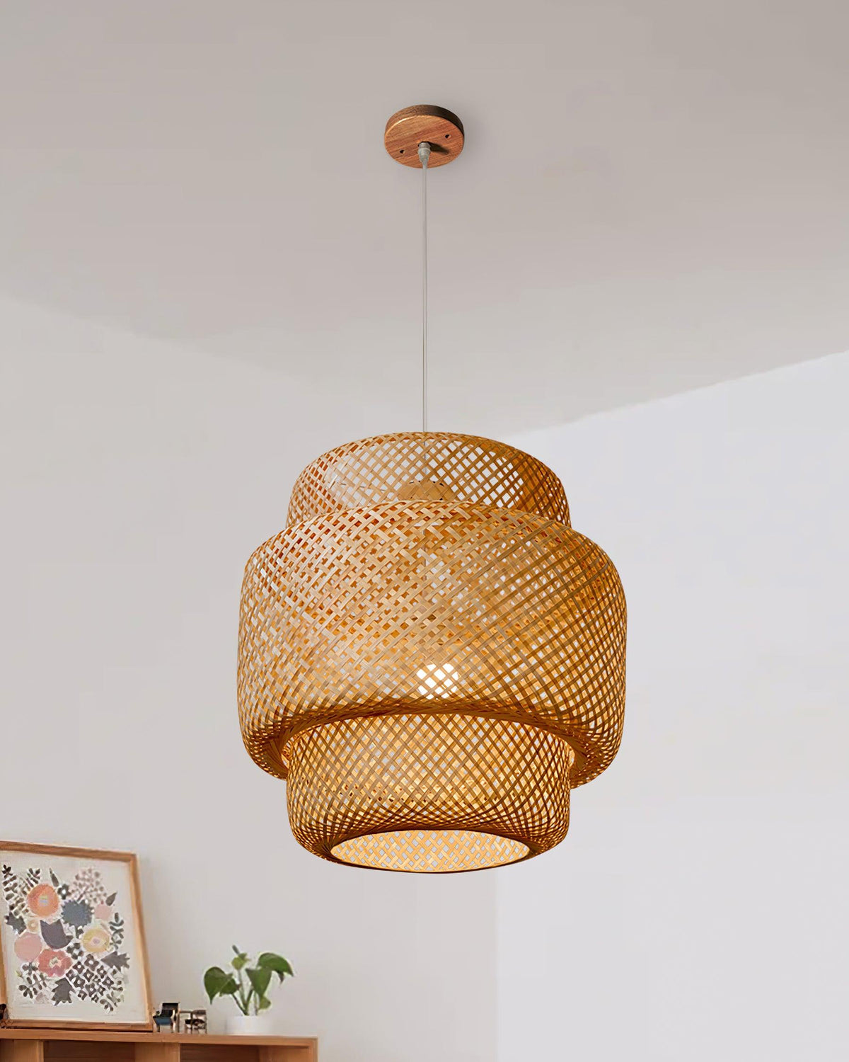 Cardeliel Bamboo Pendant Light-Moonnatur