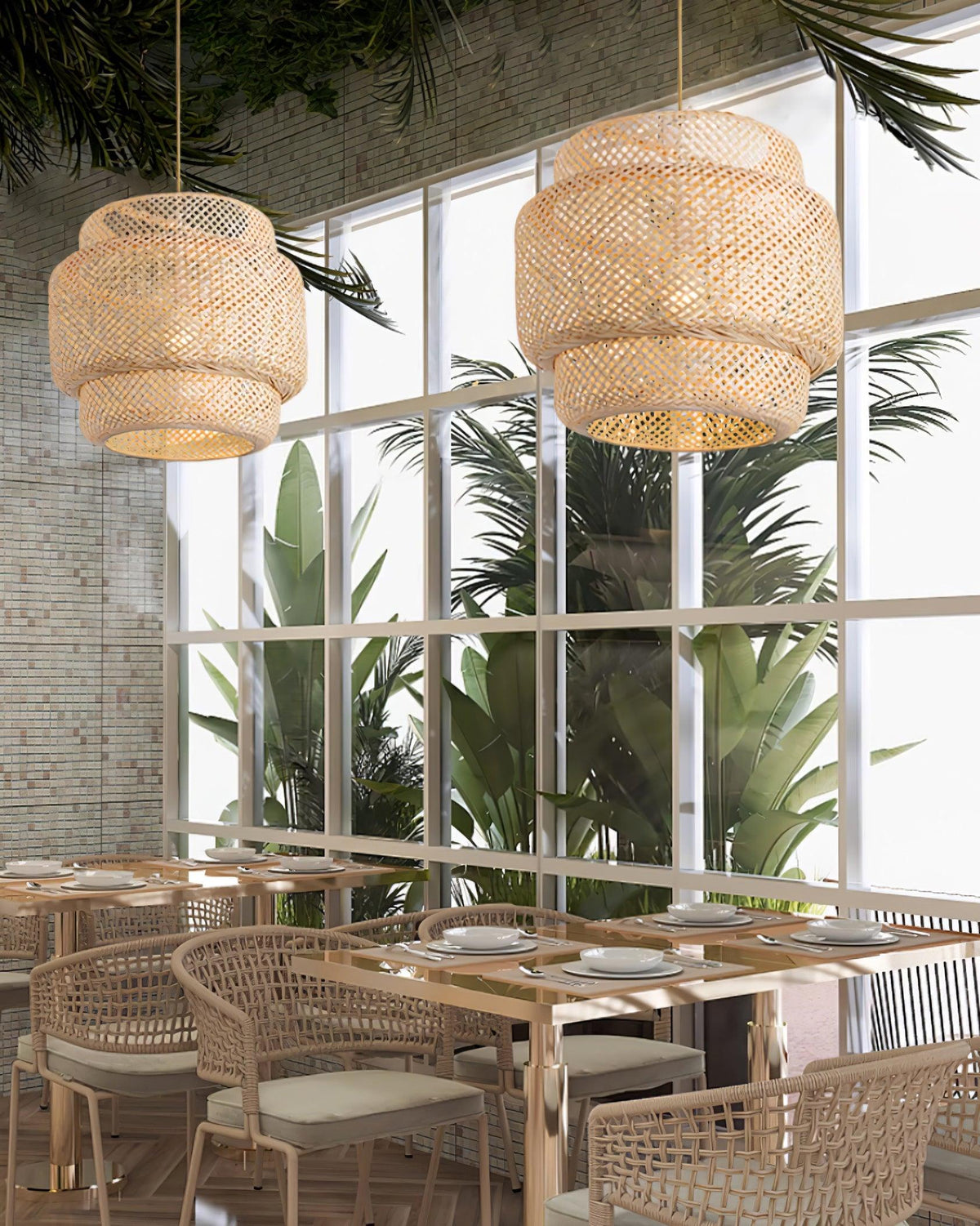 Cardeliel Bamboo Pendant Light-Moonnatur