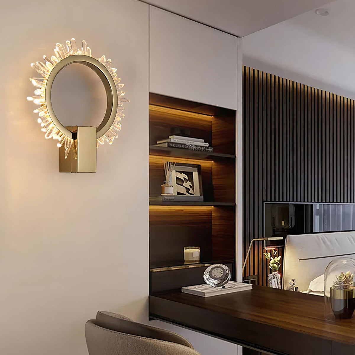 Veyrenevia Crystal Wall Light-Moonnatur