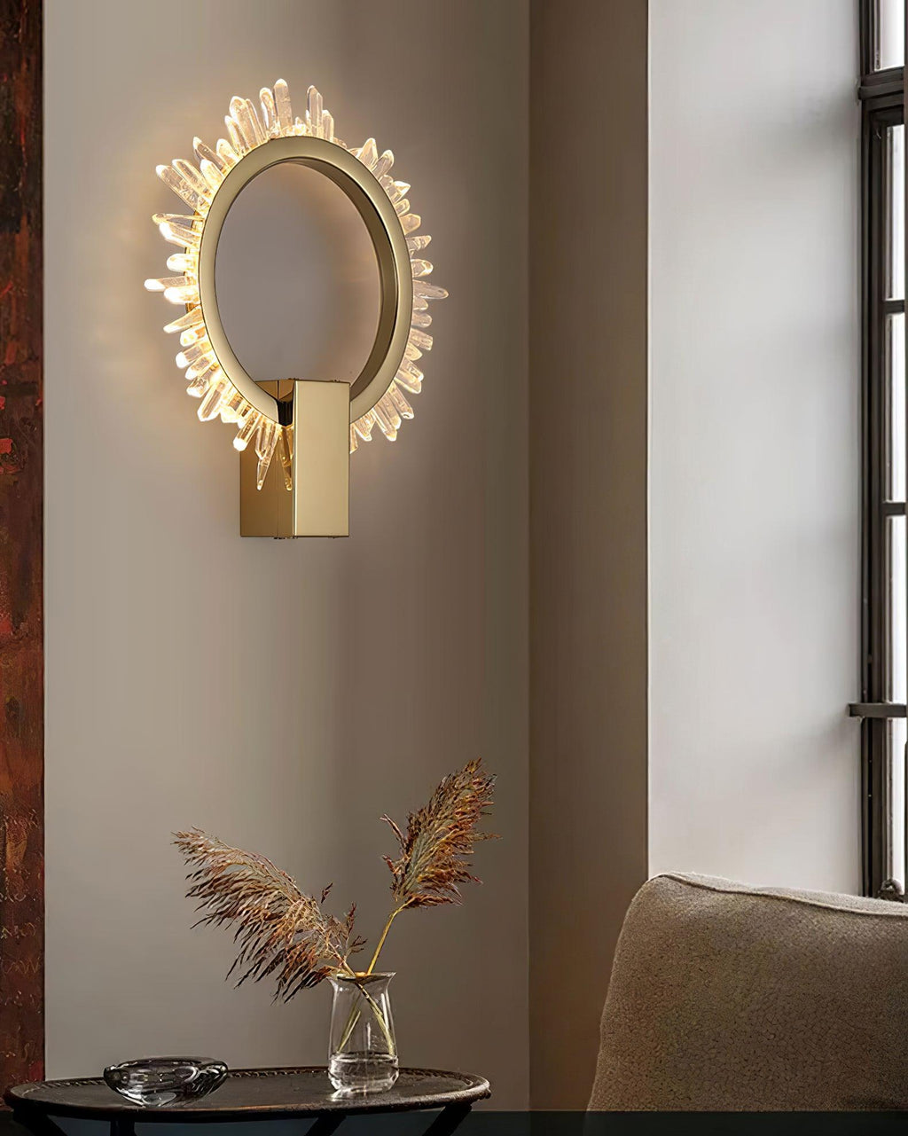 Veyrenevia Crystal Wall Light-Moonnatur