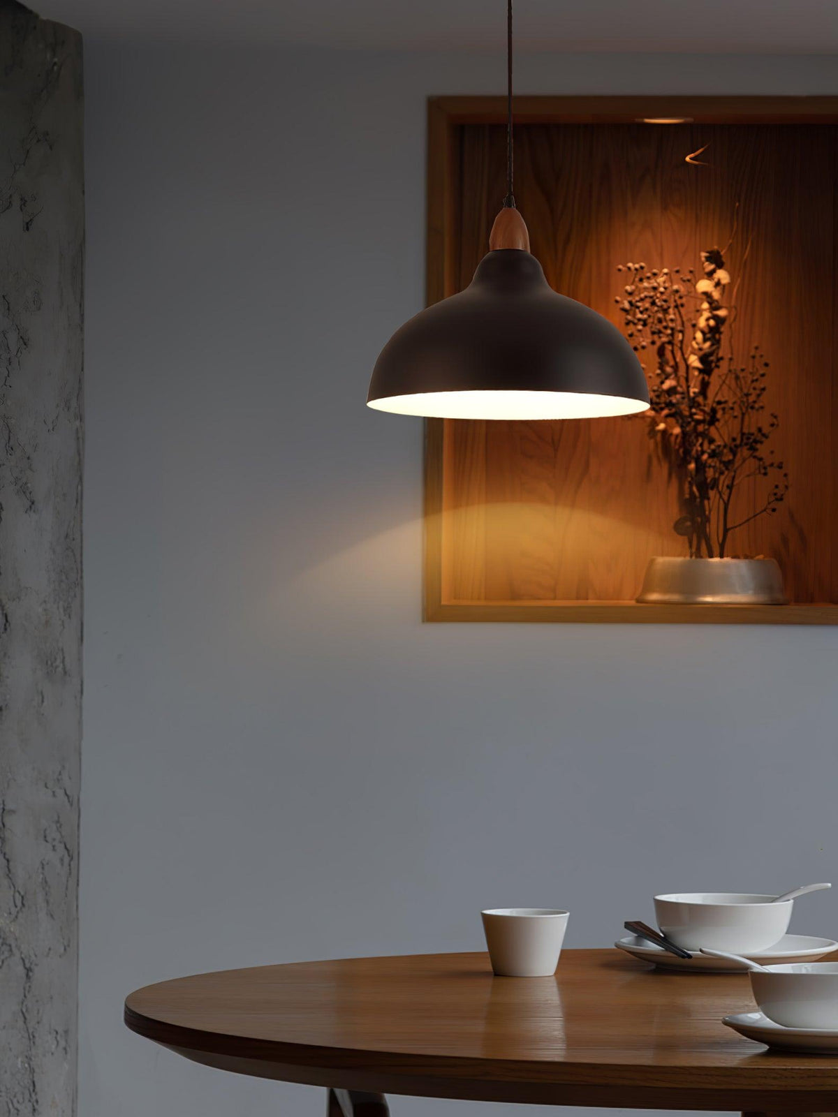 Nardenlark Wood Pendant Light-Moonnatur