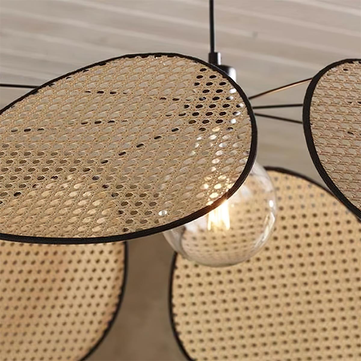 Dunselenelle Rattan Chandelier-Moonnatur