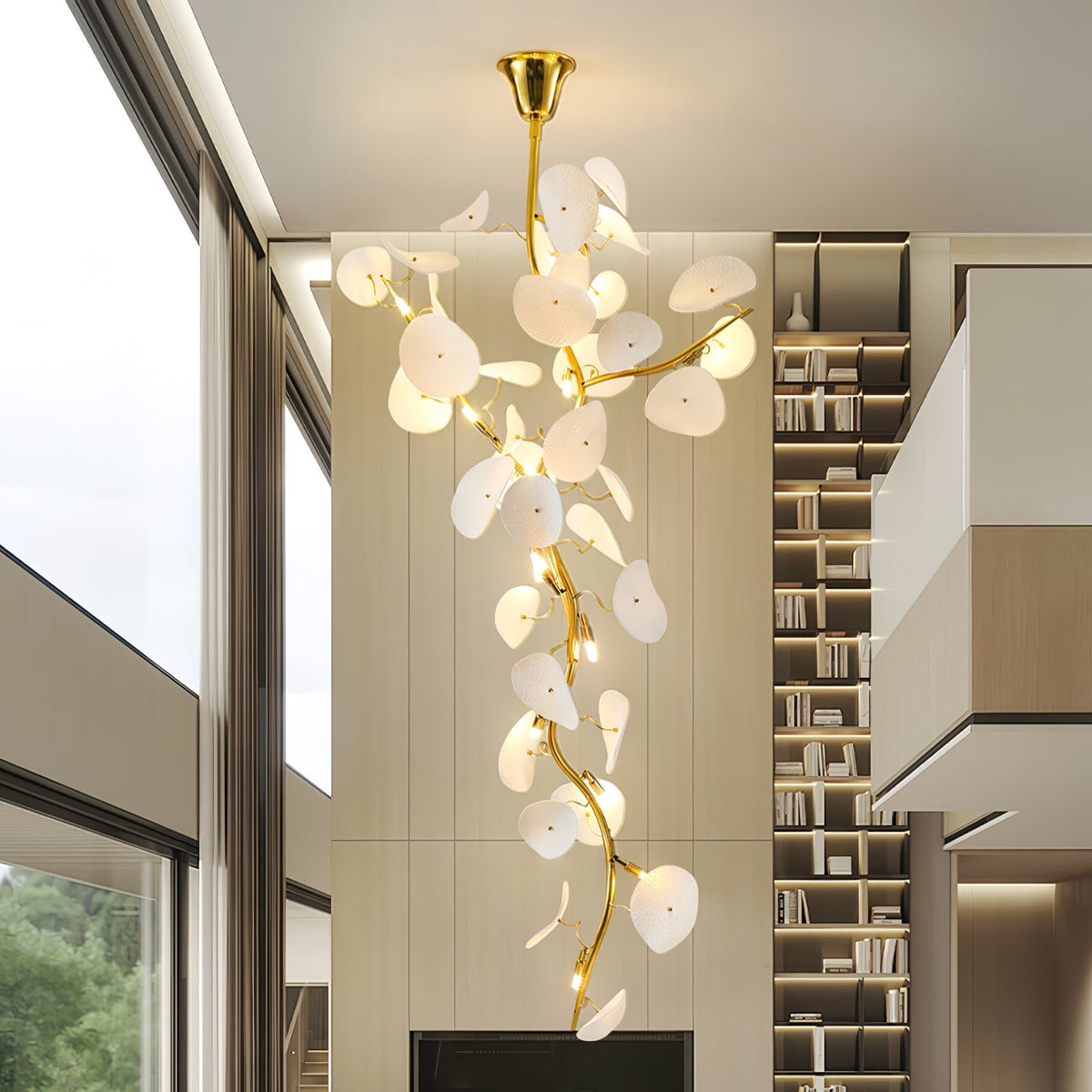 Hadrenaria Ceramic Chandelier-Moonnatur