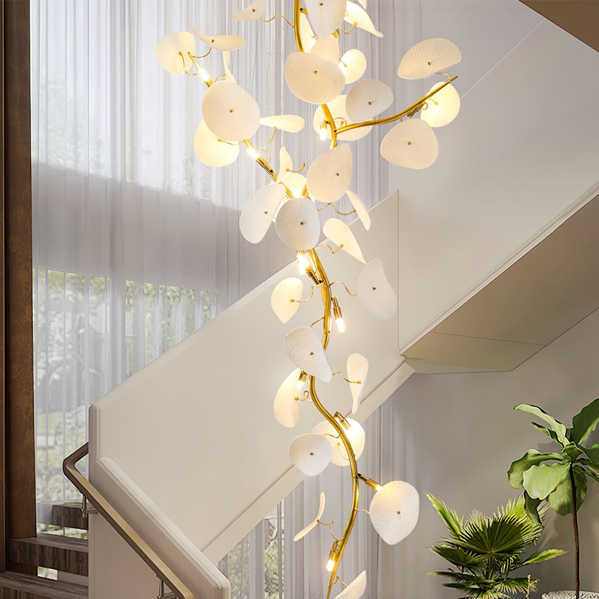 Hadrenaria Ceramic Chandelier-Moonnatur