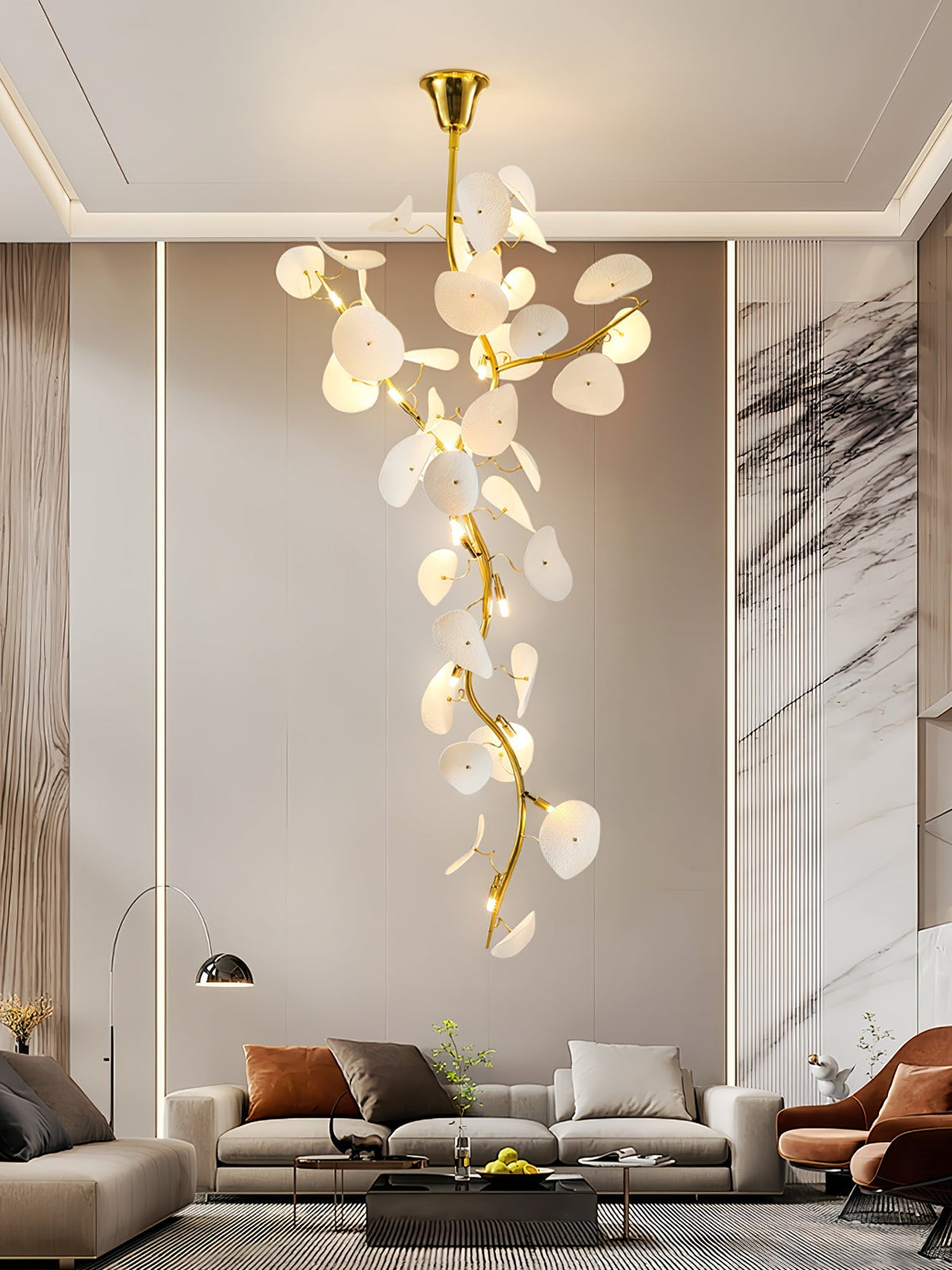 Hadrenaria Ceramic Chandelier-Moonnatur