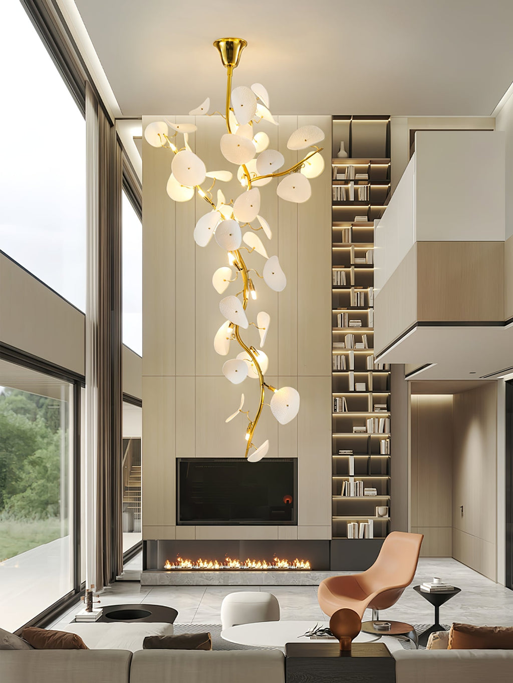 Hadrenaria Ceramic Chandelier-Moonnatur